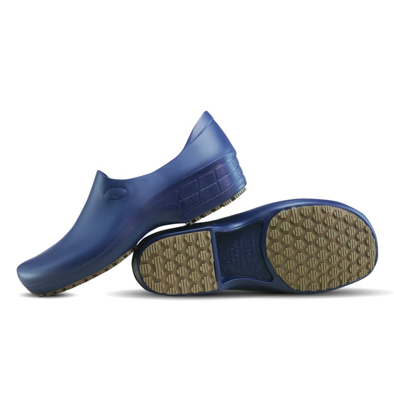 Sticky SSW-US-AZM-9 Nursing Shoes Women - Chefs - Kitchen - Nurses - Clogs for Work - Waterproof Non Slip (Navy Blue, 9) - Image 4